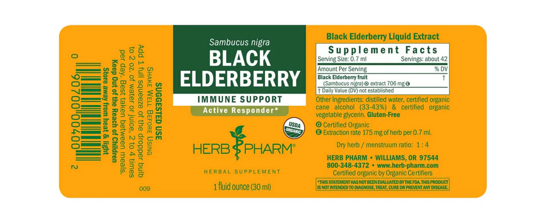 Herb Pharm Black Elderberry 1 fl oz