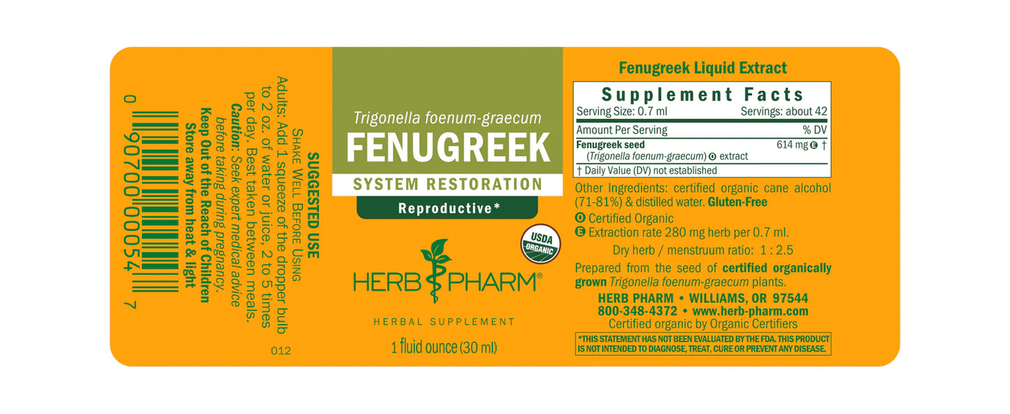 Herb Pharm Fenugreek 1 fl oz