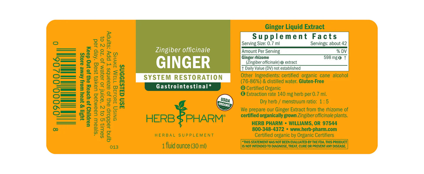 Herb Pharm Ginger 1 fl oz