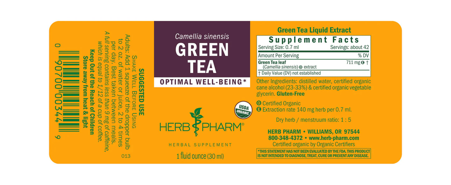 Herb Pharm Green Tea 1 fl oz