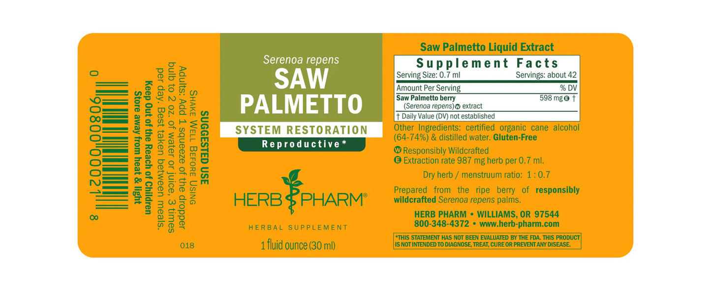 Herb Pharm Saw Palmetto 1 fl oz