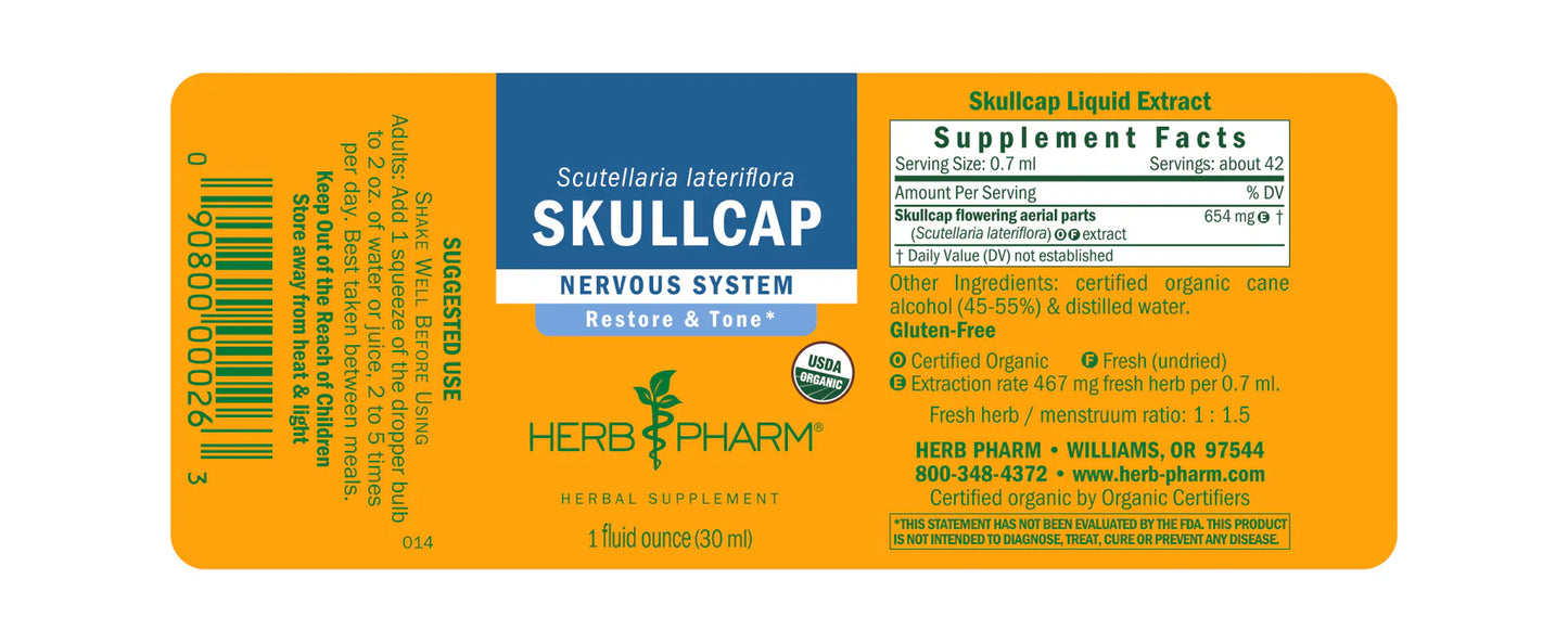 Herb Pharm Skullcap 1 fl oz