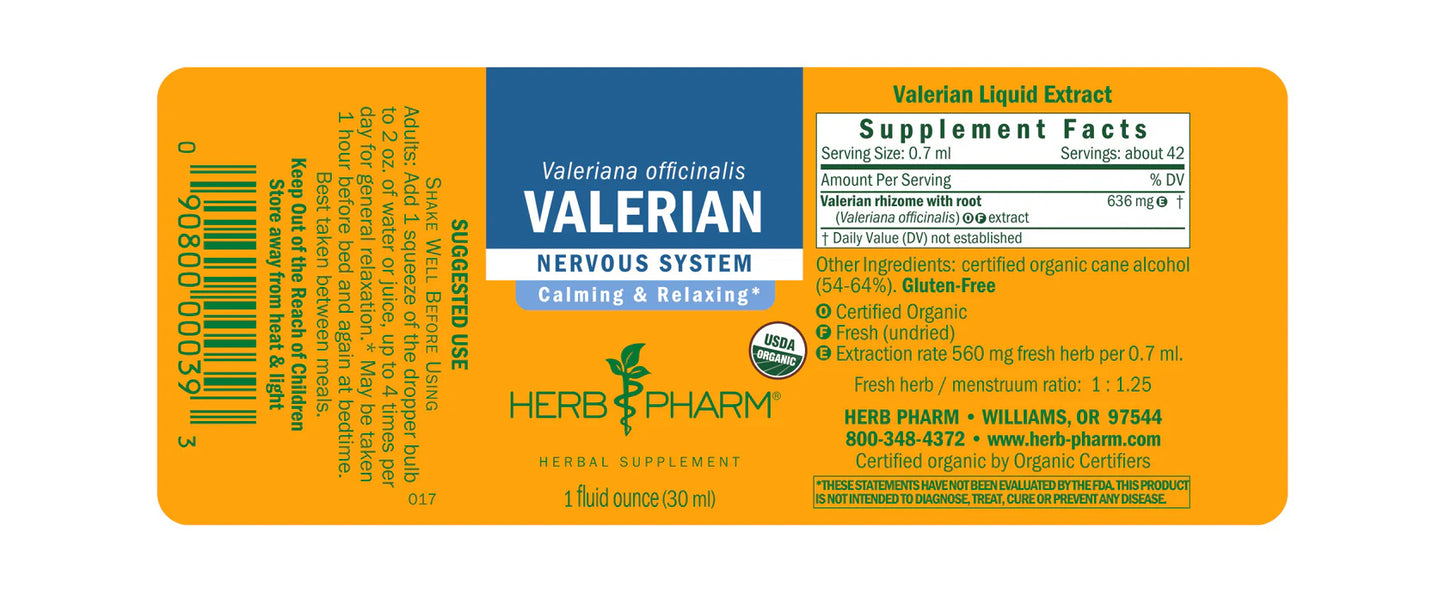 Herb Pharm Valerian 1 fl oz