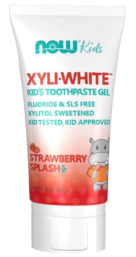 NOW XyliWhite™ Strawberry Splash Toothpaste Gel for Kids (3 oz)