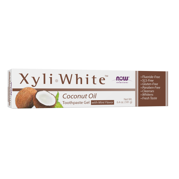 NOW XyliWhite™ Coconut Oil Toothpaste Gel 6.4oz