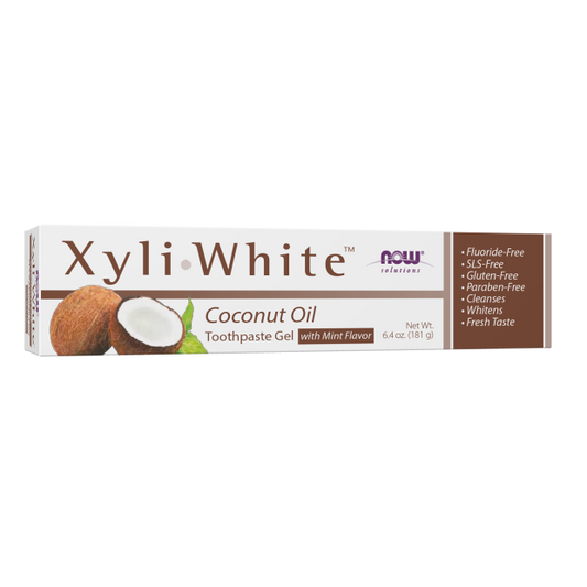 NOW XyliWhite™ Coconut Oil Toothpaste Gel 6.4oz