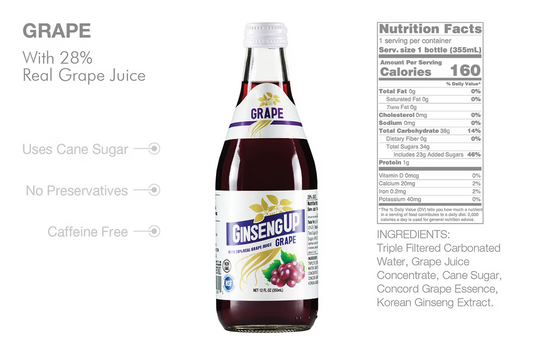 GinsengUp Original Grape 12 fl oz