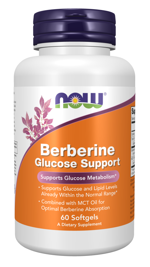 Now Berberine Glucose Support 60 Softgels
