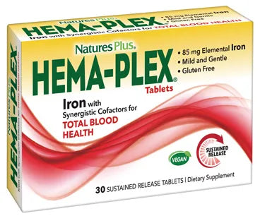 Nature's Plus HEMA-PLEX® Slow-Release Tablets (30 Count)