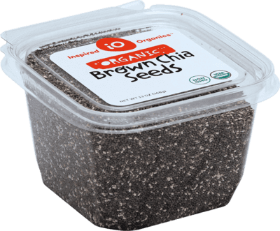 Inspired Organics Organic Brown Chia Seeds Tub 13oz