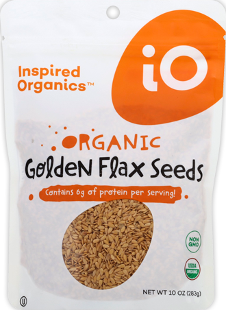 Inspired Organics Organic Golden Flaxseeds Pouch 10oz