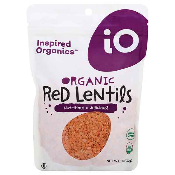 Inspired Organics Organic Red Lentils 11oz