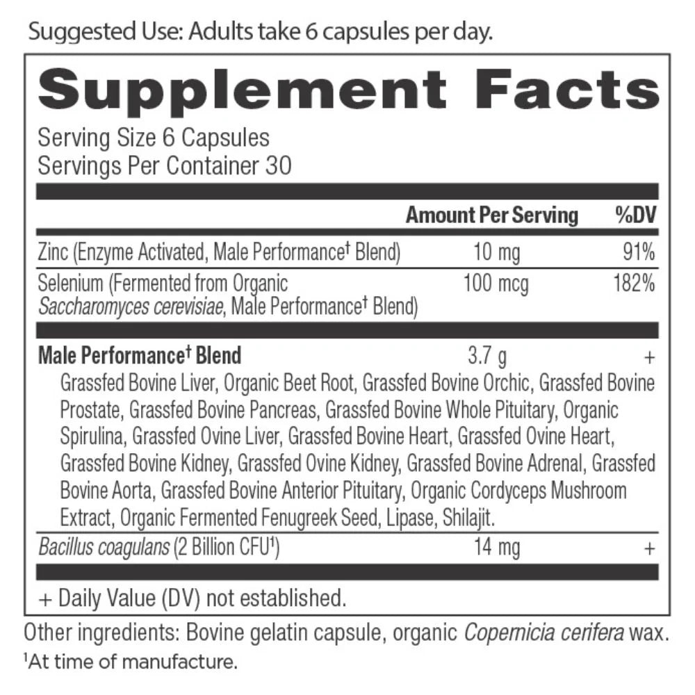Ancient Nutrition Male Performance (180 Cap)