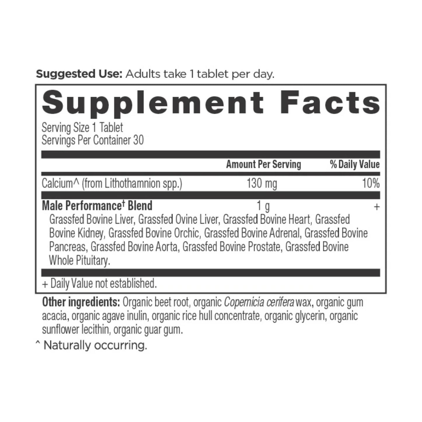 Ancient Nutrition Male Performance Once Daily