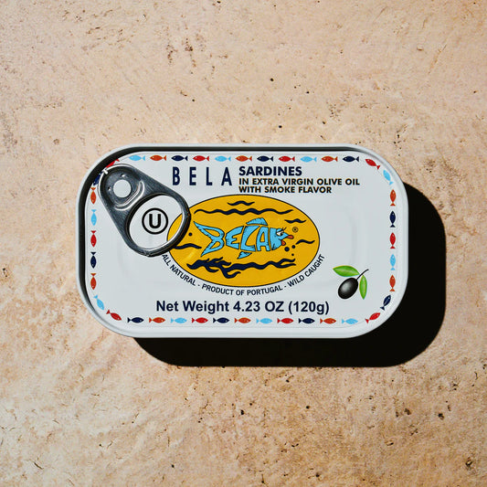 BELA Sardines in Extra Virgin Olive Oil with Smoke Flavor