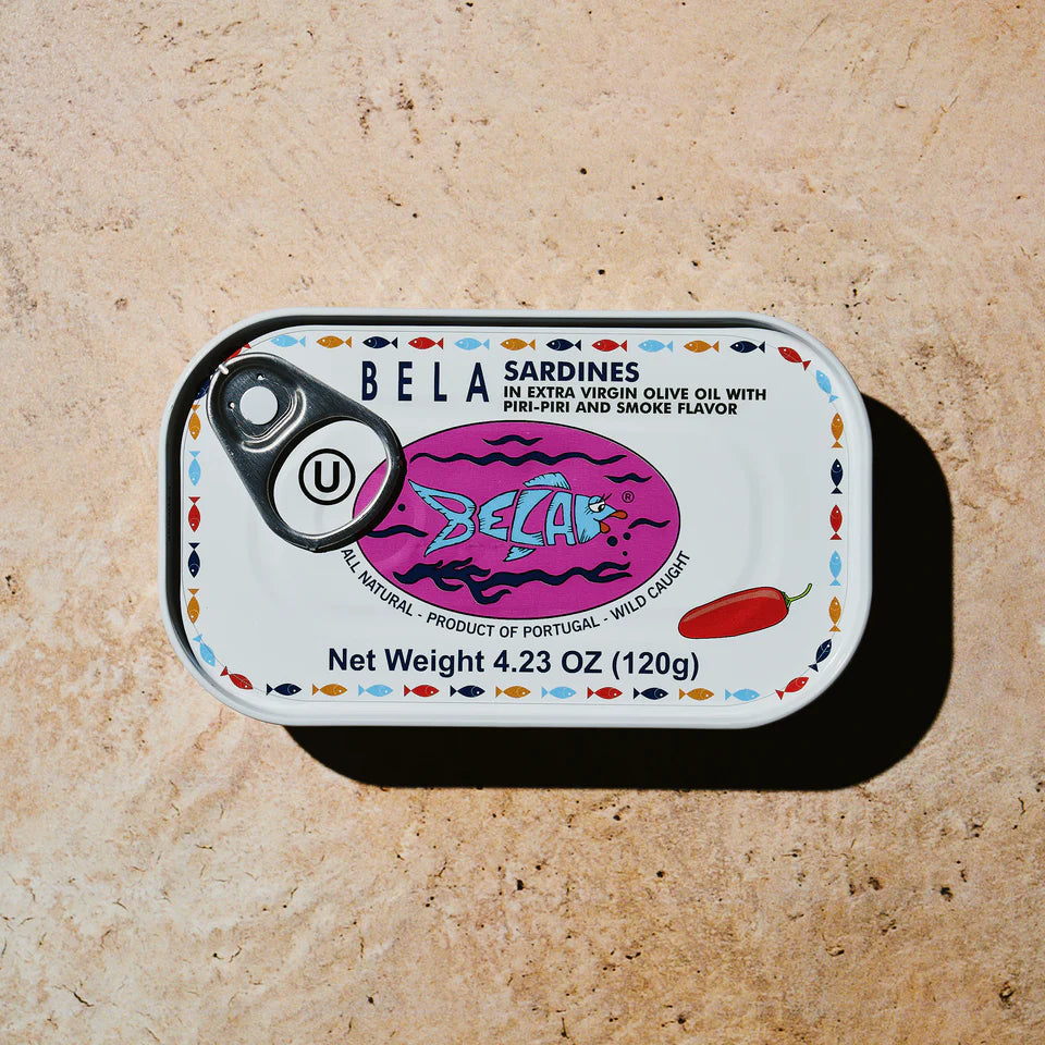 BELA Sardines in Extra Virgin Olive Oil with Piri Piri and Smoke Flavor