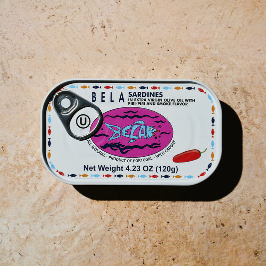 BELA Sardines in Extra Virgin Olive Oil with Piri Piri and Smoke Flavor