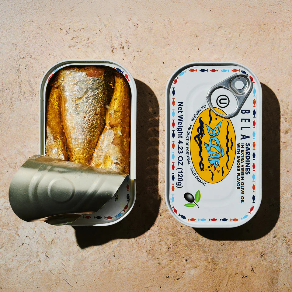 BELA Sardines in Extra Virgin Olive Oil with Smoke Flavor