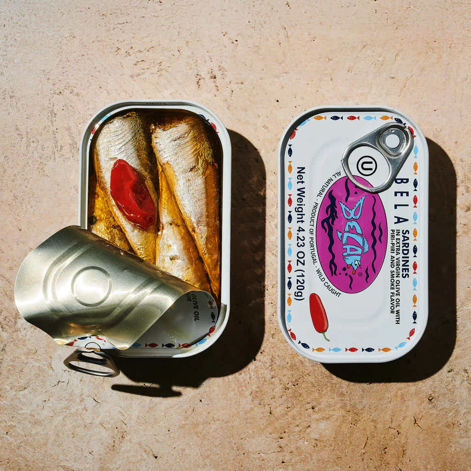 BELA Sardines in Extra Virgin Olive Oil with Piri Piri and Smoke Flavor