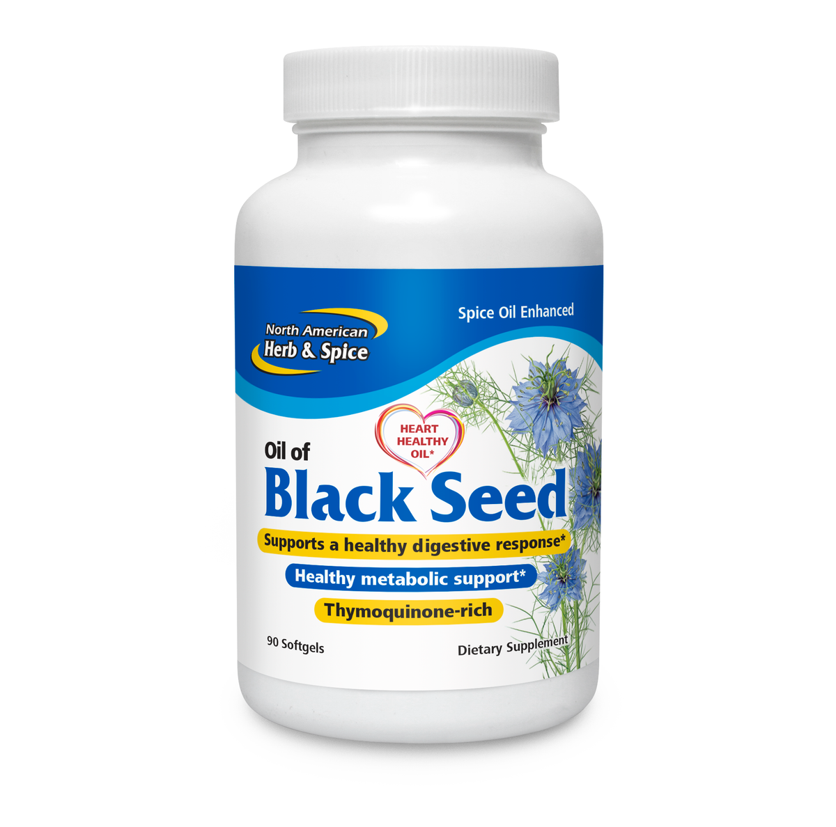 North American Herb & Spice Black Seed Oil (90 Gelcaps)