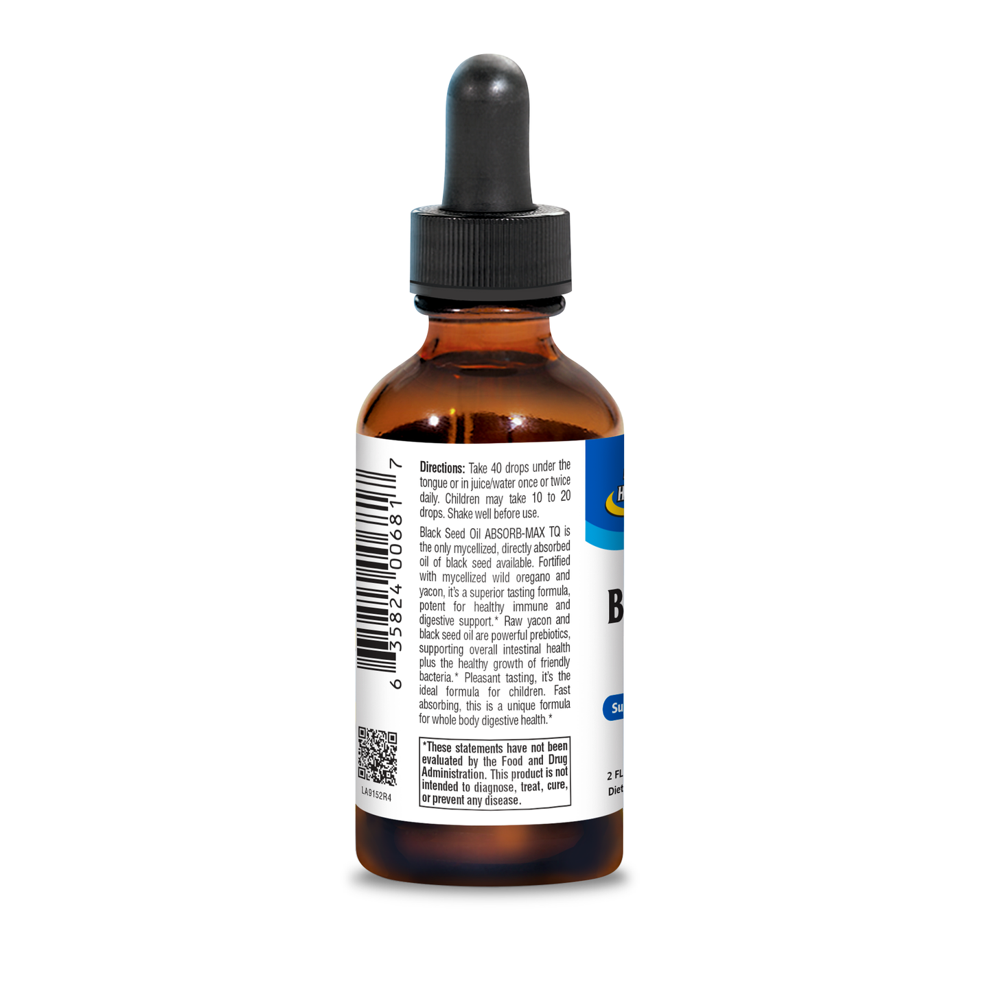 North American Herb & Spice Black Seed Oil Absorb-Max TQ with Wild Oregano P73 (2 fl oz)