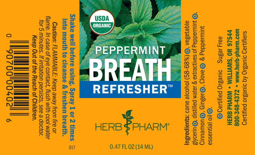 Herb Pharm Breath Refresher™: Peppermint 1/2 fl oz