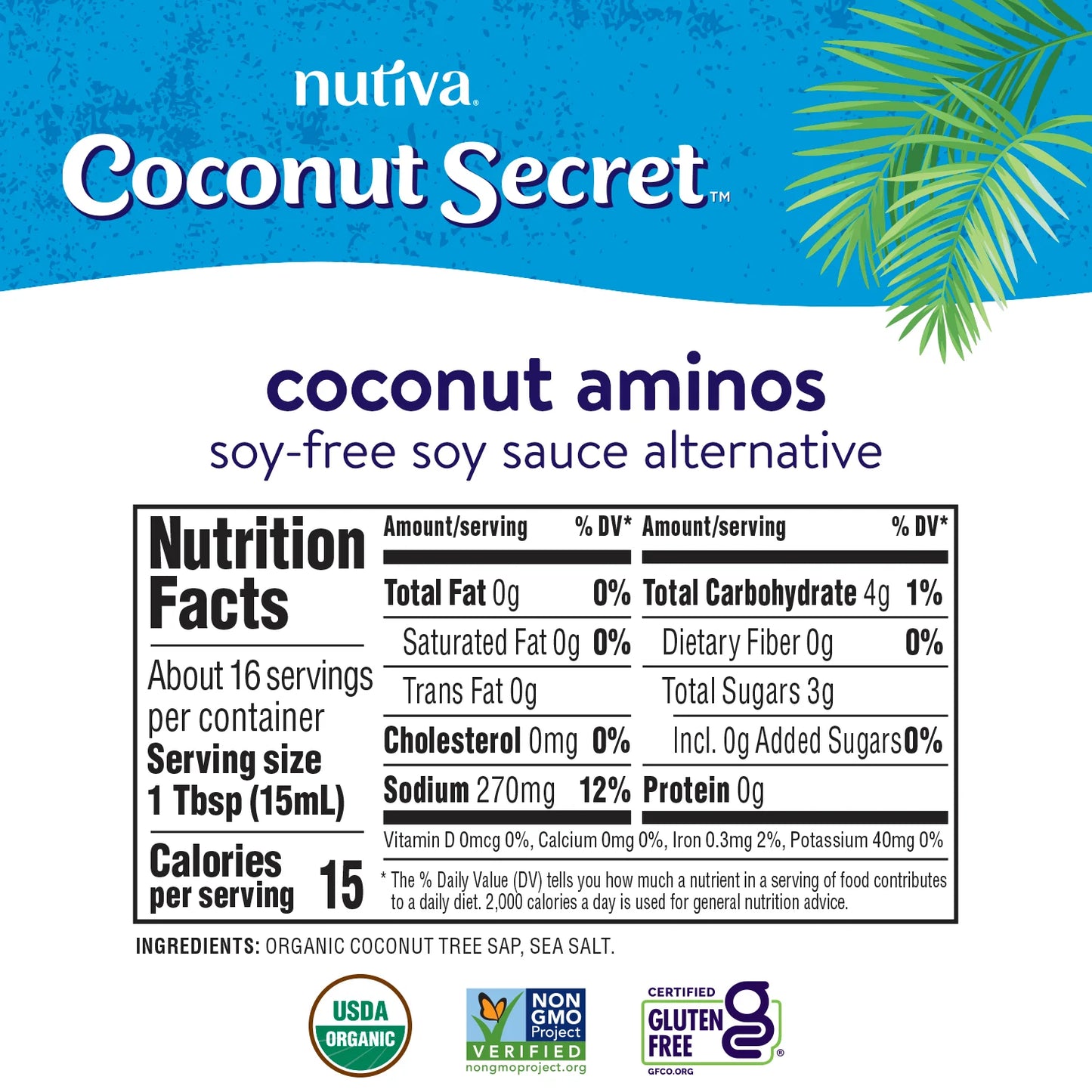 Nutiva Coconut Secret Coconut Aminos- Original (8 fl oz)