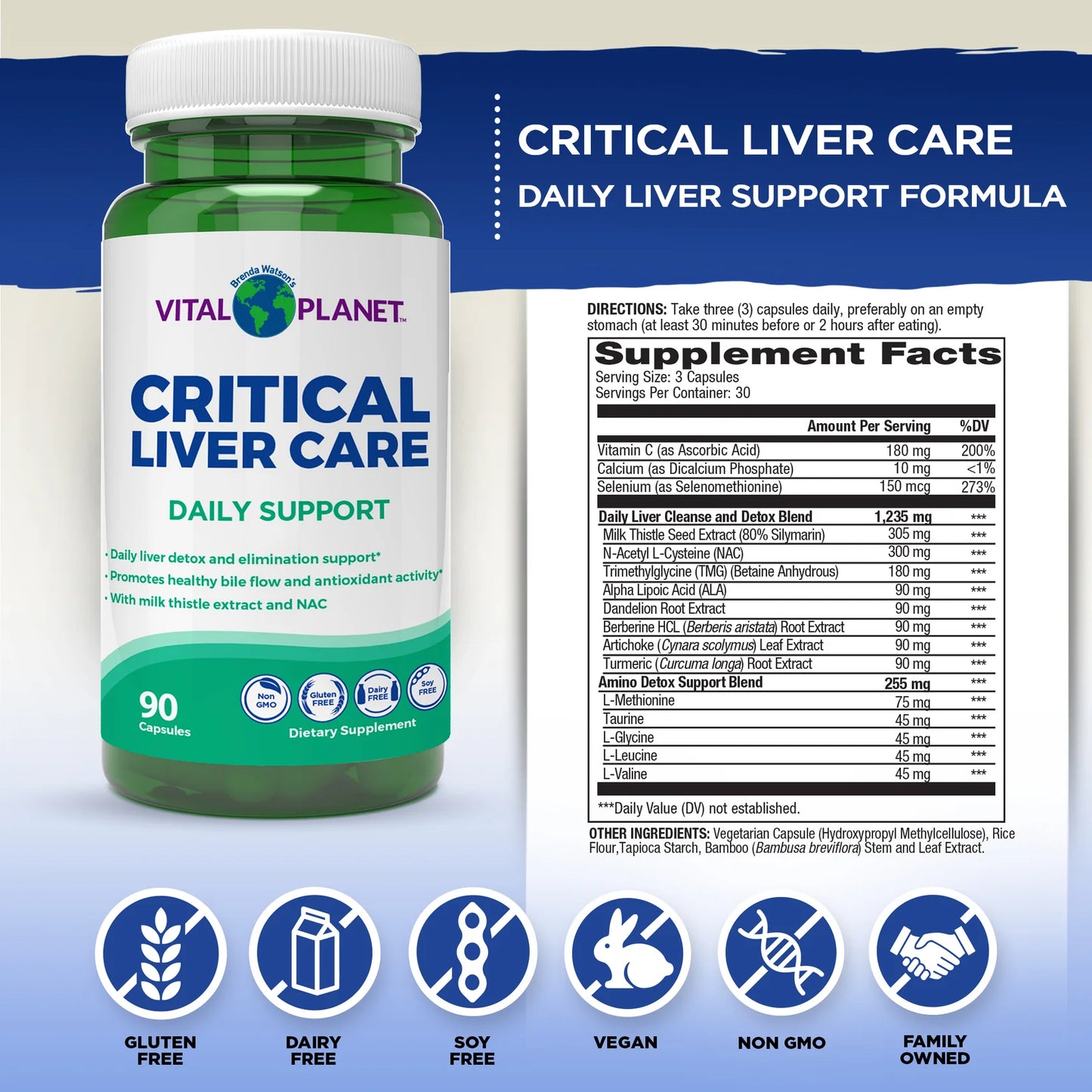 Vital Planet Critical Liver Care: Daily Support