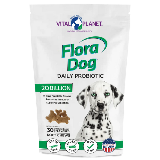 Vital Planet Flora Dog 20 Billion Probiotic Soft Chews