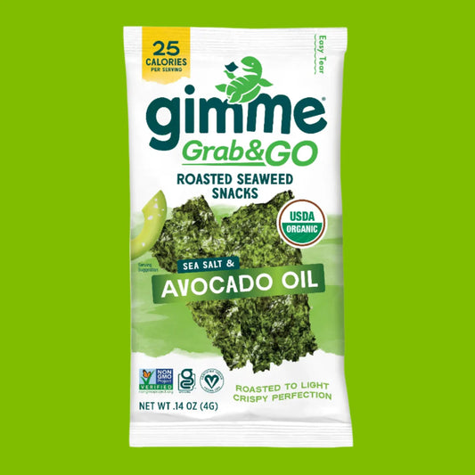 Gimme Grab & Go Avocado Oil Seaweed Snacks (4g)