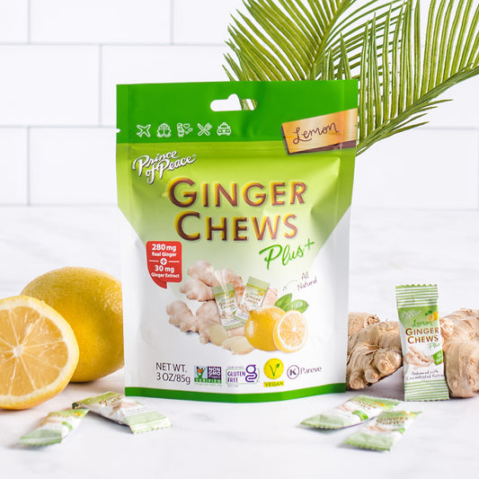 Prince of Peace Ginger Chews Plus (Lemon) 3oz
