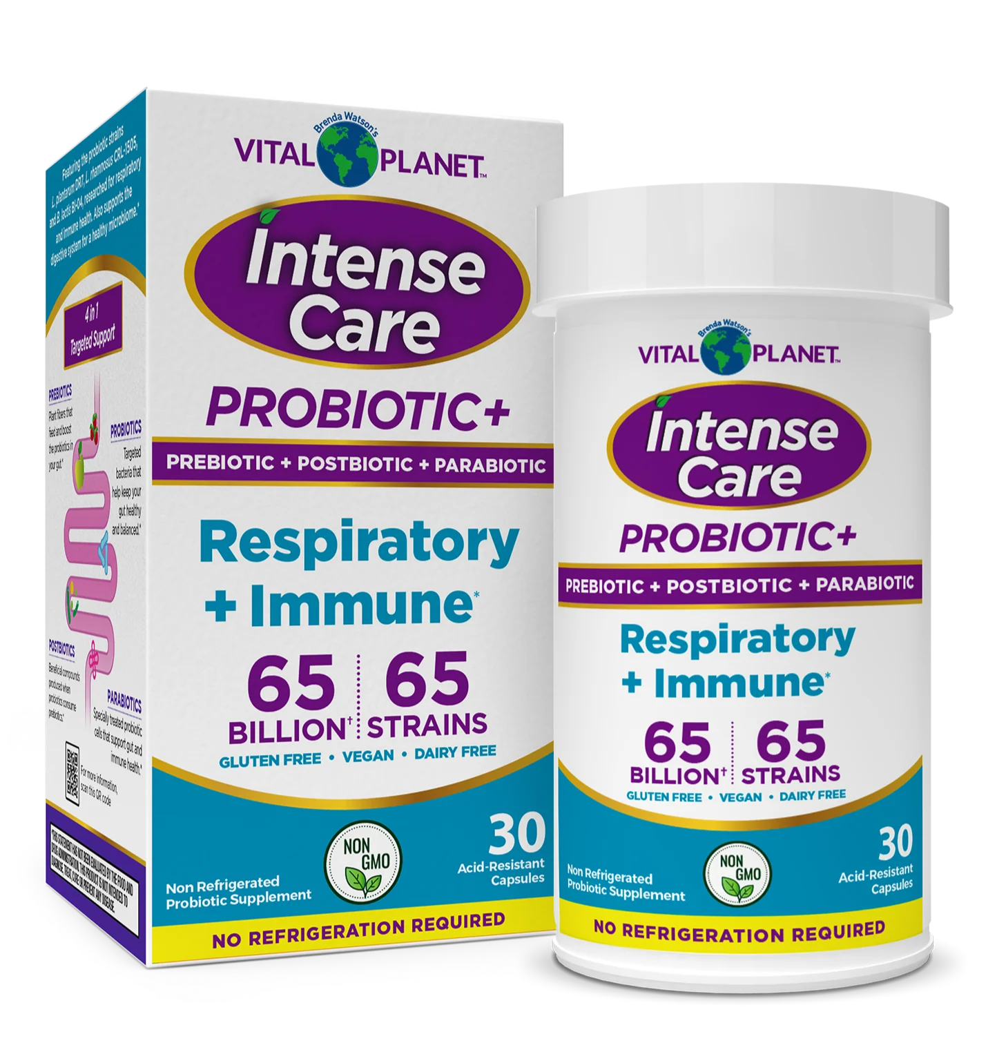 Vital Planet Intense Care Respiratory + Immune Probiotic (30 Caps)