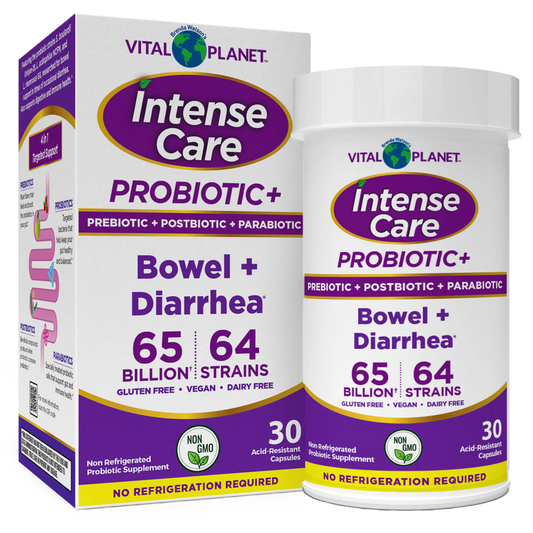 Vital Planet Intense Care Bowel + Diarrhea Probiotic (30 Caps)