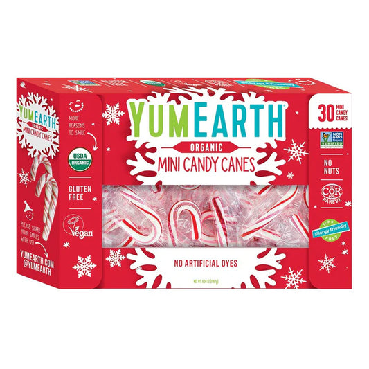 Yumearth Organic Mini Candy Canes 30 ct