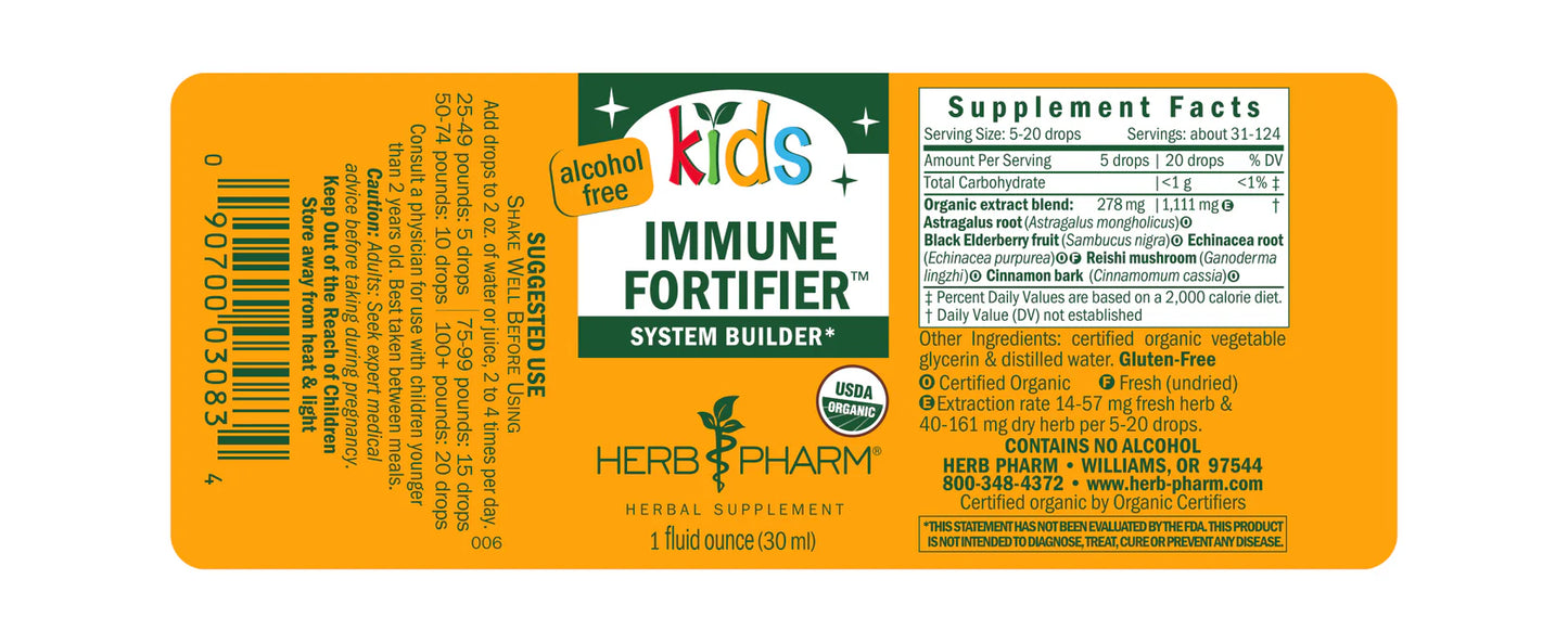 Herb Pharm Kids Immune Fortifier™ 1 fl oz