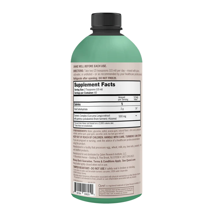 Qunol Vegetarian Liquid Turmeric 650mg (600 ml) (60 servings)