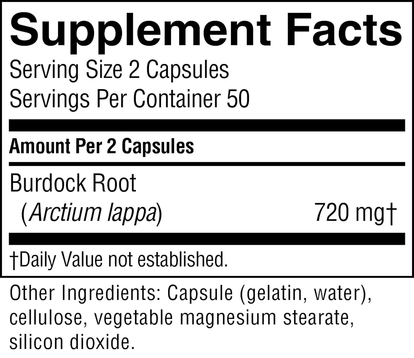 Burdock (100 caps)