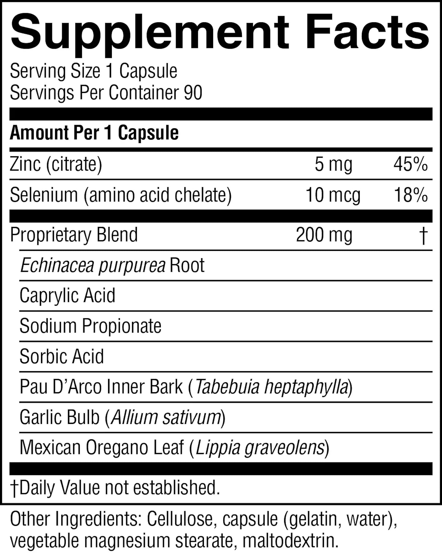 Yeast/Fungal Detox (90 caps)