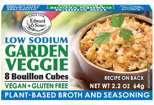 Edward & Sons® Low Sodium Garden Veggie Bouillon Cubes