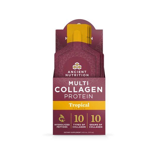 Ancient Nutrition Multi Collagen Protein Gel Packs – Tropical (15 Count)