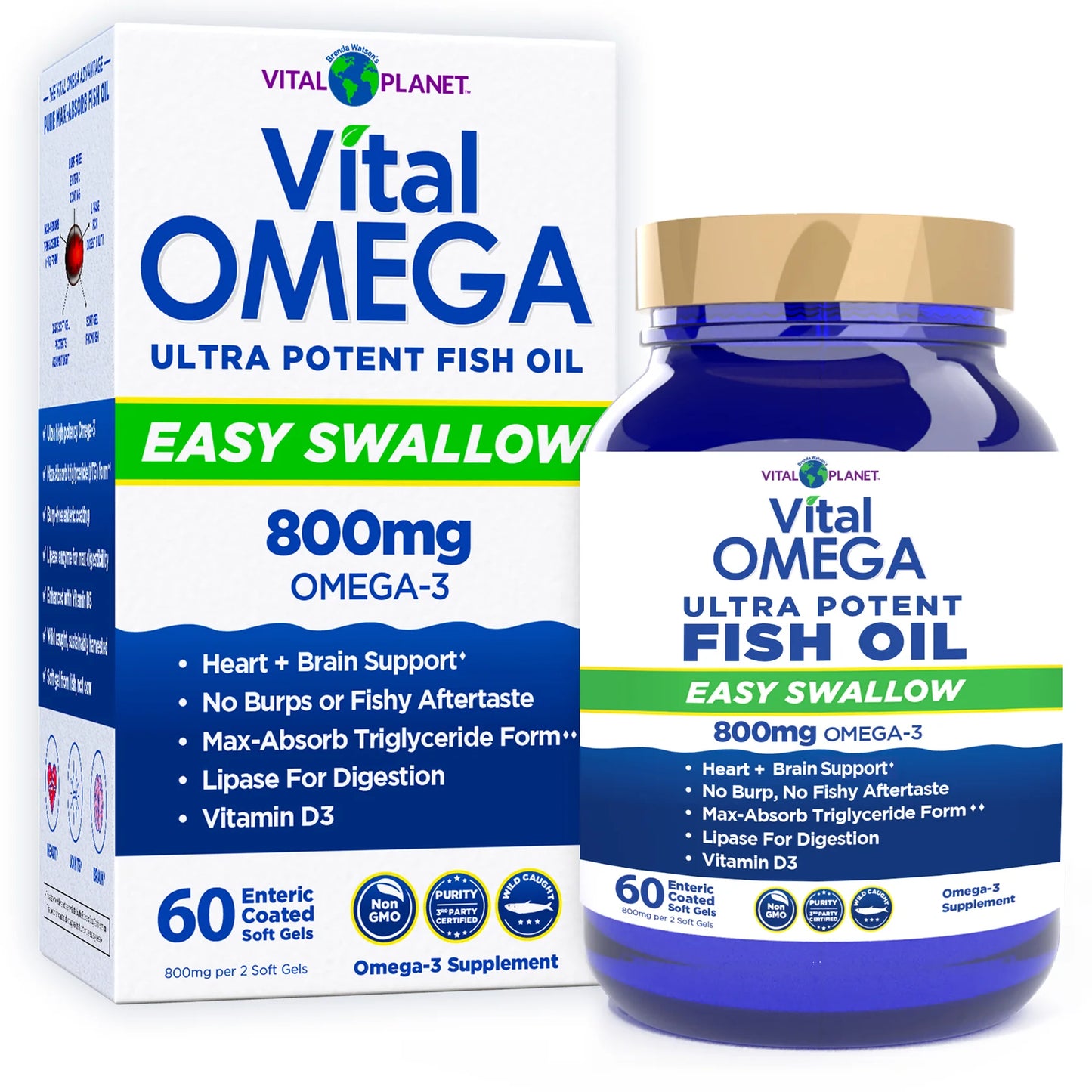 Vital Planet Vital Omega Easy Swallow - Softgels, 60ct