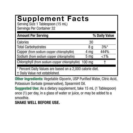 Nature's Answer Chlorophyll Liquid 16 fl. oz.