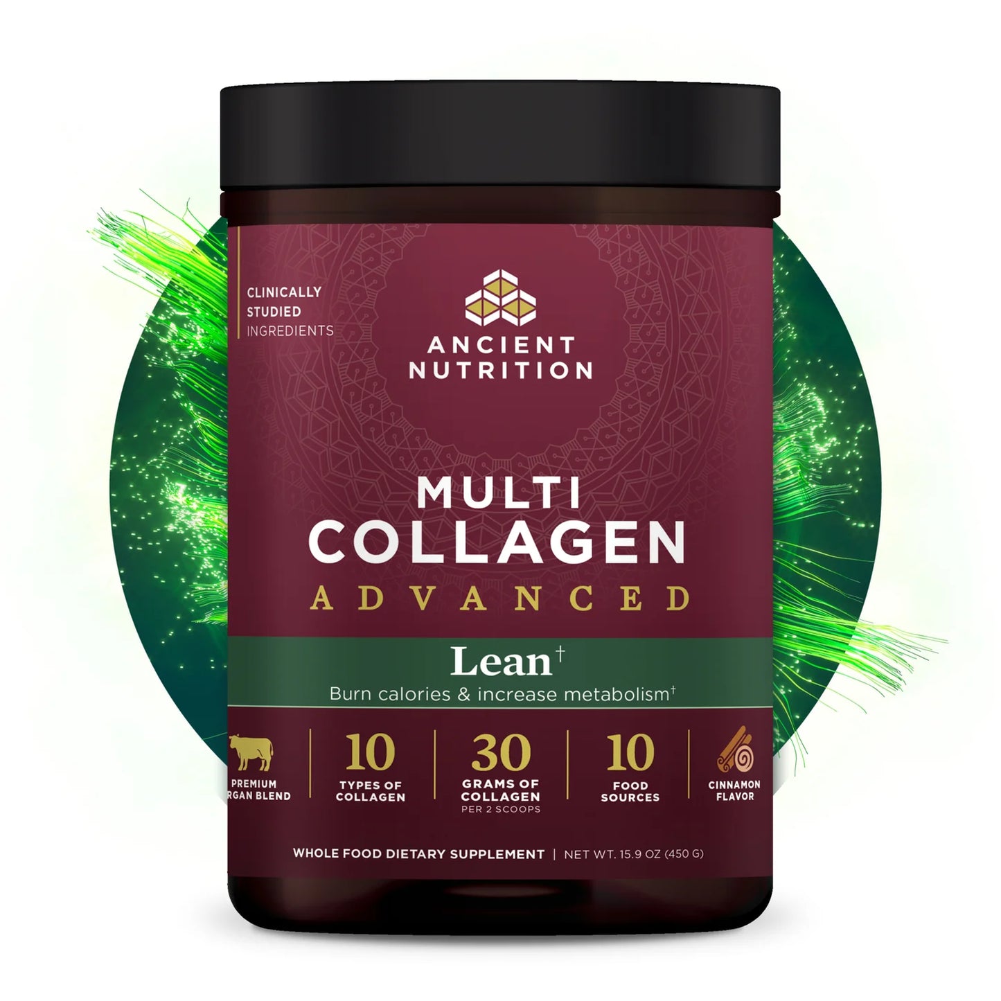 Ancient Nutrition Multi Collagen Advanced Lean Cinnamon