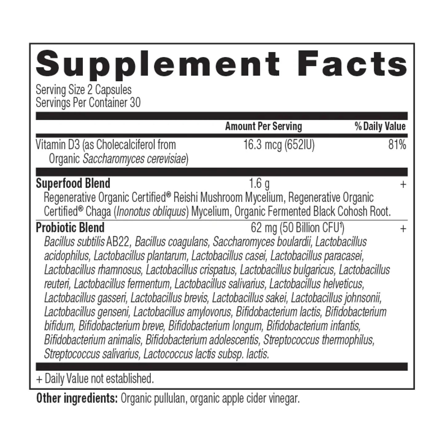 Ancient Nutrition Regenerative Organic Certified® Probiotics (Shelf Stable)