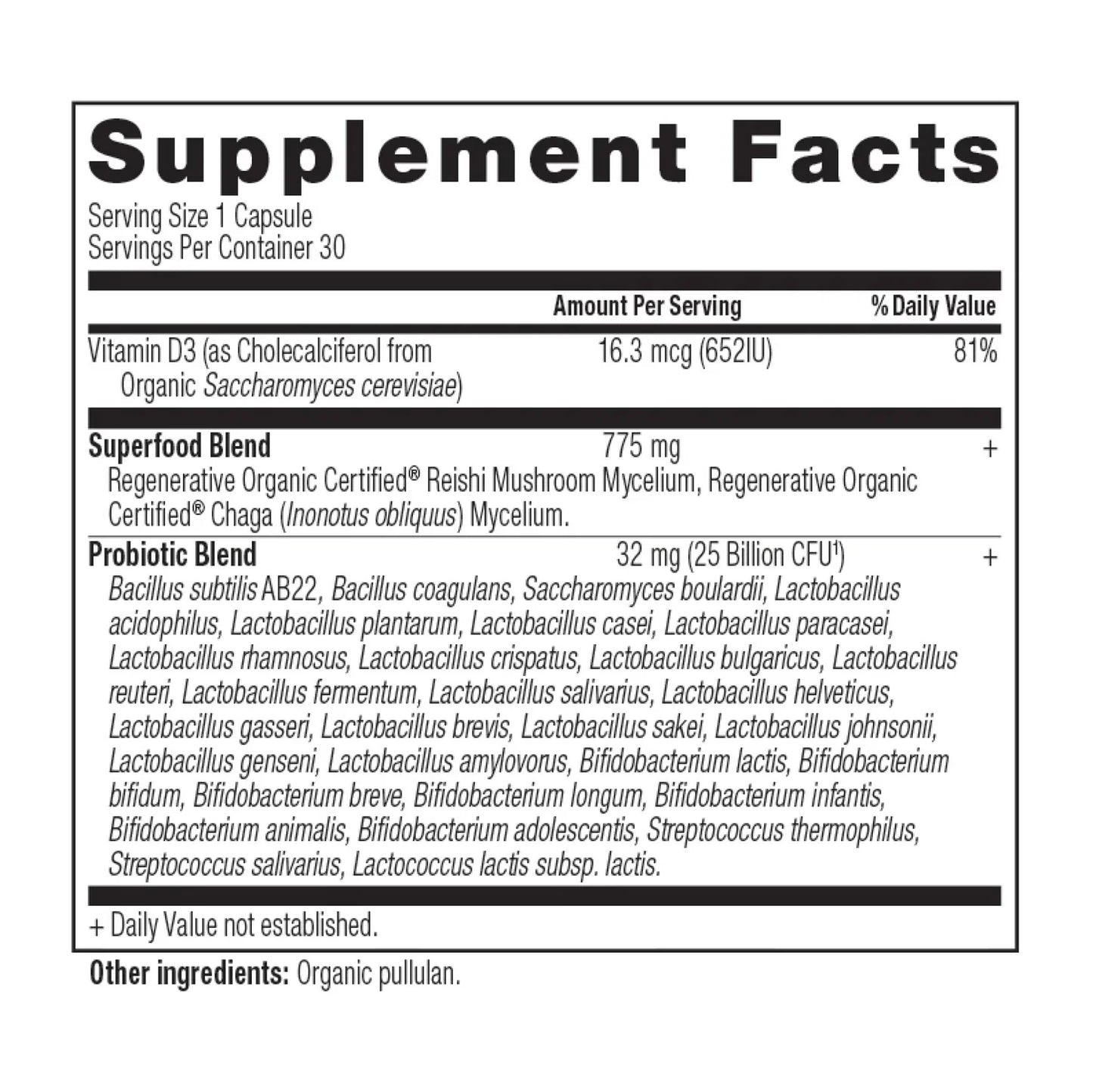 Ancient Nutrition Regenerative Organic Certified® Probiotics (Shelf Stable)