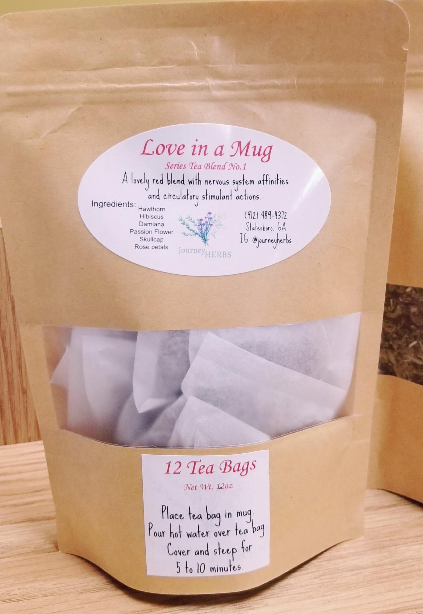 JourneyHerbs Love in a Mug Series Tea Blend No. 1