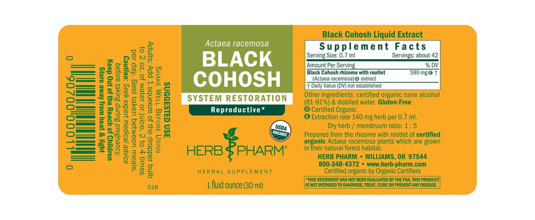 Herb Pharm Black Cohosh 1 fl oz