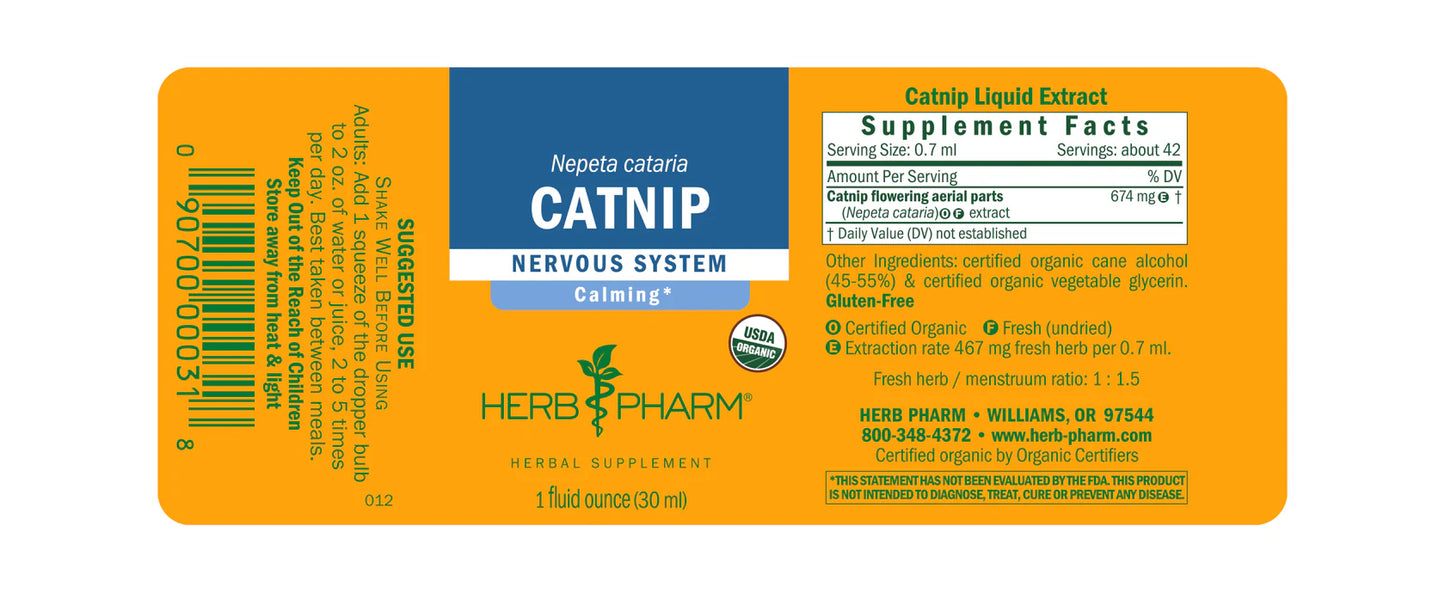 Herb Pharm Catnip 1fl oz