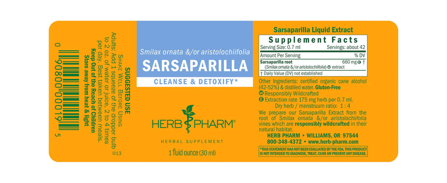 Herb Pharm Sarsaparilla 1 fl oz