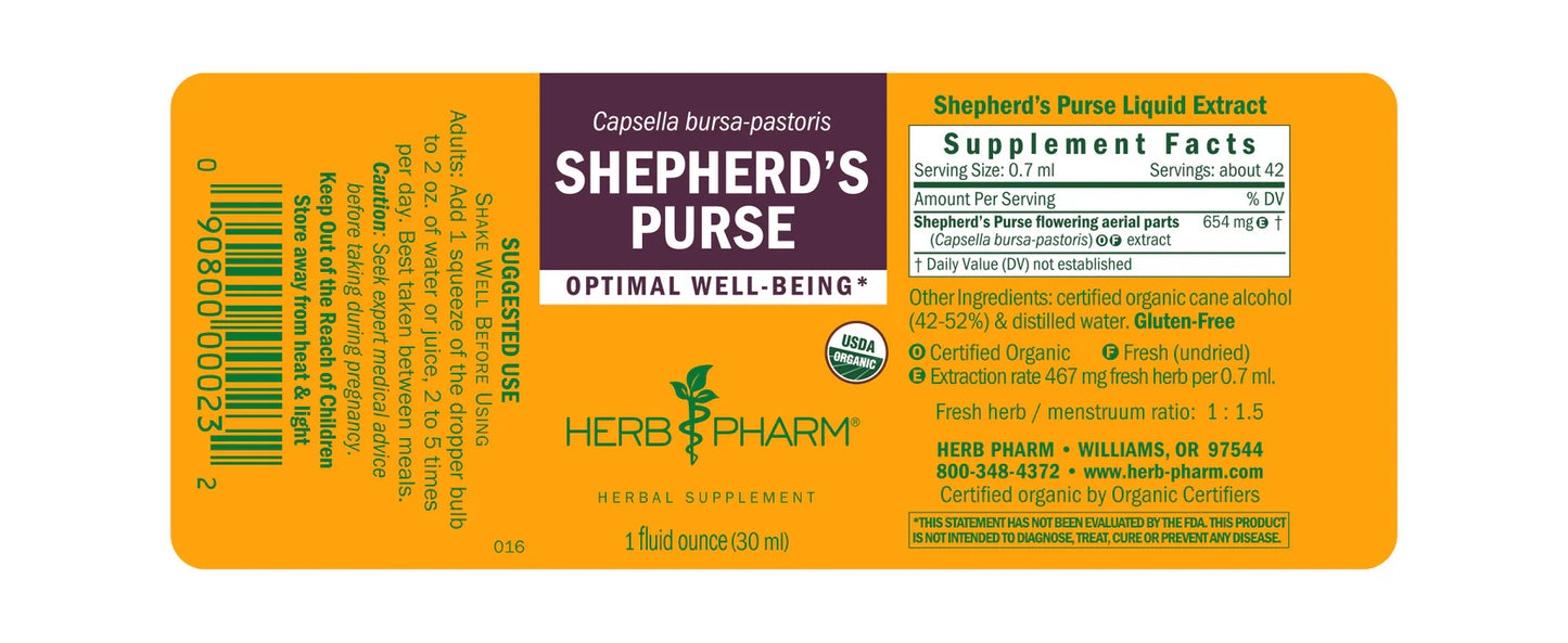 Herb Pharm Shepherd's Purse 1 fl oz